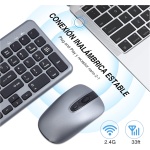 cimetech Pack Teclado compacto Español y Ratón Inalámbricos, Keyboard and Mouse de tamaño Completo para computadora portátil y Escritorio PC con Windows - Imagen 3