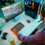 Teclas de teclado inalámbrico, teclado y ratón inalámbrico,Teclado retroiluminado de 7 colores con ratón | Accesorios electrónicos, teclados de ordenador para tabletas, portátiles, PC - Imagen 3
