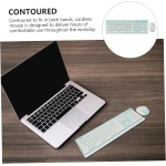 OSALADI 1 Juego Conjunto De Ratón De Teclado Mini Teclado Inalámbrico Teclado Inalámbrico De Windows Teclado Ergonómico Ratón Inalambrico Teclado y Silenciar Ratón y Teclado El Plastico - Imagen 8