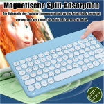 Juego de teclado Bluetooth inalámbrico, teclado inalámbrico con ratón, mini teclado ultrafino, juego de ratón inalámbrico para iPad, Mac, PC, portátil, tableta, Surface, teléfono, ordenador, QWERTY - Imagen 2