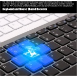 VVHUDA Combinación de Teclado y ratón, batería Recargable inalámbrica de 2,4 G, diseño ergonómico dpi Ajustable silencioso, Juego de Teclado y ratón, para Sistema Windows Small Gift - Imagen 2