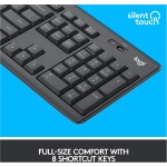 Logitech MK295 Combo de Ratón y Teclado Inalámbricos, Disposición QWERTY Inglés Reino Unido, Black - Imagen 3