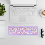 KOMBIUDA 1 Juego Conjunto De Ratón De Teclado Inalámbricos Teclado Inalámbrico Ratones y Accesorios Combo y Teclado USB Wireless Abdominales Oficina Ordenador Portátil Suministros Escolares - Imagen 4