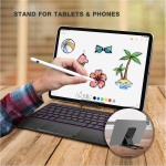 KOOCHUWAH Teclado K08 Bluetooth con Touchpad QWERTY Español, Compatible con iPad Galaxy Tab Tablets Portátil Teléfonos Inteligentes. - Imagen 7