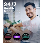LIGE Reloj Inteligente Hombre,1.43'' AMOLED Smartwatch Hombre con Llamadas y Asistente Voz,100+ Deportes Modo Reloj Deportivo para Android iOS… - Imagen 3