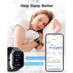 TOOBUR Reloj Inteligente Mujer Hombre, Smartwatch Alexa Incorporada IP68 Sumergible con Llamada/Seguimiento del Frecuencia Cardíaca/Sueño/100 Deportes Compatible Android iOS - Imagen 4