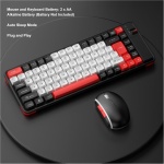 Combo de Teclado y Mouse Inalámbricos, Juego de Mouse con Teclado Bluetooth, Teclado Compacto de 84 Teclas, Mouse óptico, Receptor USB, QWERTY, Suspensión Automática, para PC - Imagen 3