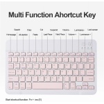 CLALOC Funda con Teclado para Samsung Galaxy Tab S6 Lite 10.4" 2024/2022/2020, Cubierta De Teclado QWERTY Inalámbrico Bluetooth Desmontable Magnético con Soporte para Bolígrafo Y Ratón,Púrpura - Imagen 6