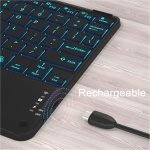 VLEAQC Funda con Teclado retroiluminado para Lenovo Tab P11 Plus 2021 (TB-J616F/607F) y P11 2020 (TB-J606F/TB-J606X) de 11 Pulgadas, Teclado y ratón con Panel táctil inalámbrico, Estuche,Dark Green - Imagen 6