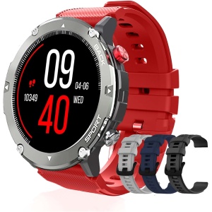 MAPEKS® Reloj Inteligente Hombre tactil C21 smartwatch Hombre 3 Corea Extra y 5 Protector Pantalla | Relojes Inteligentes con Llamadas Deportivo Militar | Relojes Inteligentes Hombre | smartwatch…