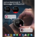 LIGE Reloj Inteligente Hombre Militar, 1,43'' AMOLED Smartwatch con Llamadas y Asistente Voz, 3 Correas, Pulsómetro/Monitor de Sueño/Podómetro, 129 Modos Deportivos Smart Watch Android iOS, SML6-L - Imagen 6