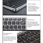 VVHUDA Combinación de Teclado y ratón, batería Recargable inalámbrica de 2,4 G, diseño ergonómico dpi Ajustable silencioso, Juego de Teclado y ratón, para Sistema Windows Small Gift - Imagen 9