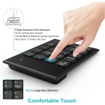 Combo de Teclado Numérico y Raton Inalámbrico 2.4G con 3 DPI Ajustables 800/1200/1600, Raton y Teclado Numérico USB Portátil para Computadora Portátil, PC de Escritorio y Notebook,con UN Receptor USB - Imagen 4