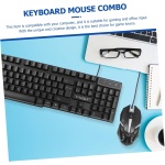 ARTIBETTER 1 Juego Juego De Teclado y Mouse con Cable USB Teclado Cableado Teclados Mecanicos Cable RGB Computadora Portatil Teclado Inalambrico Computadora Portátil El Plastico Colorful - Imagen 6