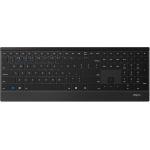 Rapoo | Teclado y ratón inalámbrico con QWERTY portugués (Combo Teclado y ratón con tecnología multimodo Bluetooth y 2.4GHZ, ratón óptico con 1.600 dpi, Teclado Ultrafino) Negro - Imagen 7
