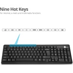 Siig JK-WR0T12-S1 Teclado inalámbrico de 102 Teclas de tamaño estándar con ratón óptico inalámbrico de 3 Botones - Imagen 9