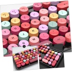 HEMOTON 1 Juego Conjunto de Teclas Punk Teclado para Juegos Teclado de Colores ratón de computadora ratón inalámbrico para portátil ratón de Teclado inalámbrico Teclado de Notebook Ligero - Imagen 7