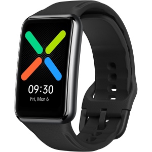 OPPO Watch Free - Pantalla AMOLED de 1.4" - Reloj de pulsera unisex - Monitor de sueño y cardiaco SpO2 y ronquidos - 128 MB - Correa intercambiable - Autonomía 14 días - Negro [versión FR]