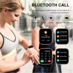 Reloj Inteligente Mujer, 1.85" Smartwatch Llamadas Bluetooth con Podómetro/Pulsómetro/Monitor de Sueño, 110+ Modos Deportivos Impermeable IP68 Pulsera Actividad para Android iOS, Oro Rosa - Imagen 2