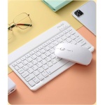 NB 10 pulgadas ultra delgado mini teclado Bluetooth y ratón para Android teléfono móvil tableta teclado inalámbrico Fori Pad I O S teléfono móvil ruso español - Imagen 6