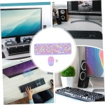 Gatuida 1 Juego Conjunto De Ratón De Teclado Control Inalámbrico Teclado USB Teclado del Ordenador Portátil Ratones y Teclado Inalambrico Oficina Abdominales Colocar Computadora - Imagen 3