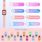 Lylica Reloj Inteligente Niños - Smartwatch Niño para y Niña con Podómetro, 19 Juegos, Llamadas, SOS, Música, Linterna, Juguetes para niños de 3-12 años Navidad Cumpleaños Regalo (Rosa) - Imagen 6