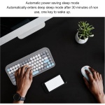 Combo de Teclado y Mouse Inalámbricos, Conectividad 2.4G y Bluetooth, Teclado Inalámbrico de 84 Teclas y Mouse Ergonómico para Computadora, Computadora de Escritorio, PC y - Imagen 4