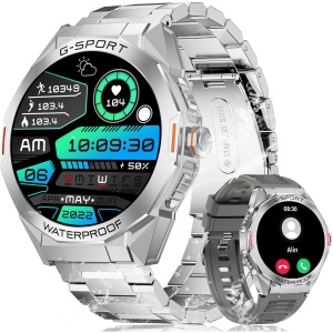 LIGE Reloj Inteligente Hombre con Llamadas Bluetooth, 1.46" HD Smartwatch con 100+ Modos Deportivos, Pulsómetro, SpO2, Sueño, Whatsapp Mensajes, 3ATM Impermeable Smart Watch para iOS Android