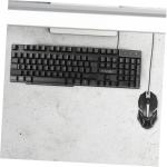 HOMSFOU 1 Juego Juego De Teclado y Mouse con Cable USB Combo De Teclado y Mouse Inalámbricos Teclado y Mouse Led Ratón De Luz De Fondo Máquina De Escribir El Plastico Compatible Oficina - Imagen 9