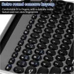 ROTRES Teclado Inalámbrico Bluetooth, Inalámbrico Recargable con 3 Canales con el Ratón para Android/Windows/iOS Tablet, Smartphone, Mac OS MacBook, PC, Portátil, Ordenador, Negro - Imagen 6