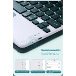 Funda con Teclado Touchpad para Samsung Galaxy Tab S10+ Plus 12.4 Inch 2024 Tablet con Ratón, Teclado Inalámbrico Bluetooth Desmontable, Funda Folio de Cuero(Green) - Imagen 7