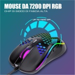 RedThunder Teclado Mecánico Alámbrico Gaming 60%,Retroiluminación RGB Dinámica,Ratón Celular Ligero de 7200 dpi,Teclado Ultra-Compacto 62 Teclas Anti-ghosting,Disposición QWERTY ES,para PC/PS5/Xbox - Imagen 4