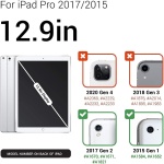 HEUCYL Funda con Teclado para iPad Pro 12,9 Pulgadas 2017/2015 (Antigua, 2 ª & 1 ª Generación) Funda Delgada con Teclado Español Ñ Bluetooth Desmontable con Portalápices Y Ratón Integrados,Rojo - Imagen 2