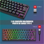 RedThunder Teclado Mecánico Alámbrico Gaming 60%,Retroiluminación RGB Dinámica,Ratón Celular Ligero de 7200 dpi,Teclado Ultra-Compacto 62 Teclas Anti-ghosting,Disposición QWERTY ES,para PC/PS5/Xbox - Imagen 3