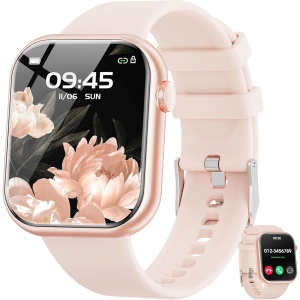 Hwagol Reloj Inteligente Hombre Mujer con Llamadas, Smartwatch Hombre Mujer, 1.85 Reloj Deportivo Mujer 140+ Modos Deportivos, Pulsómetro Monitor de Sueño, Calorías Podómetro para Android iOS
