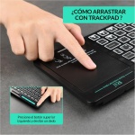 Rii RT518S Teclado Multimedia Inalámbrico y Bluetooth con retroiluminación de 2 Leds y Multi-Touch de Gran tamaño, Teclado Recargable para, PC, Portátil, Tablets, Smart TV, Windows, MacOS, Linux - Imagen 4