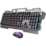 PORTUGUÊS Teclado e rato para Gaming INNJOO - Combo de Teclado e Mouse USB RGB Gaming, Conjunto de Teclado e Mouse Retro-Iluminado - Imagen 2