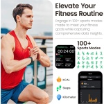TOZO S4 AcuFit One - Reloj Inteligente Hombre Mujer, 1,78" Smartwatch con Llamadas Bluetooth, Fitness Tracker, Pulsómetro, Monitor de Sueño, IP68 Impermeable - Imagen 4
