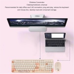 Teclado y Ratón USB, Combinación de Teclado y Ratón Inalámbricos Inalámbricos de 1600 DPI para para la Familia (Beige) - Imagen 4