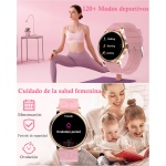LEMFO Reloj Inteligente Mujer, 1.43" AMOLED Smartwatch Mujer con Función Femenina, Monitor Sueño, 120+ Modos Deportes, DIY Esfera Reloj, SpO2, Smartwatch para Android e iOS - Imagen 3