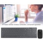 Juego Delgado de Teclado y Mouse inalámbricos, portátil Compacto de 10 m con conexión remota Smart Sleep, combinación de Teclado y Mouse, para PC, Windows, Mac(Negro) - Imagen 3