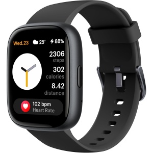 TOOBUR Reloj Inteligente Hombre Mujer con Alexa, 1.83" Smartwatch con Recibir y Contestar Llamadas, Reloj Deportivo con 100 Deportes, Podómetro y pulsómetro, IP68 Impermeable, Compatible Android iOS