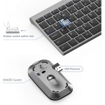 Seenda - Juego de teclado y ratón inalámbricos, teclado y ratón ultrafinos con batería de larga duración QWERTY UK Layout para Windows Computer PC Laptop, color gris espacial - Imagen 4