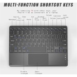 Funda Magnético Rotación de 360 Grados con Trackpad Teclado iPad Pro 11 Pulgada (4ª 3ª 2ª 1ª Gen), Español Ñ Teclado Desmontable Inalámbrico con Portalápices y Ratón Bluetooth Recargable, Verde Oscuro - Imagen 8