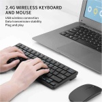 Leapiture Juego De Teclado Y Ratón 2,4G, Receptor USB, Juego De Teclado, Ratón Inalámbrico Y Kit De Teclado, Accesorios De Ordenador para Juegos En Casa Y Oficina - Imagen 4