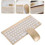 BUTIFULSIC 1 Juego Juego De Teclado y Mouse Inalámbricos Accesorios para Portátiles Ratones De Pc Teclado Inalámbrico Ratón Inalambrico Ratones Inalámbricos Abdominales Sin Cable Oro Rosa - Imagen 7