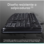 Logitech MK120 Combo Teclado y Ratón Óptico con Cable para Windows, Teclado de Tamaño Completo, USB Plug-and-Play, Compatible con PC y Portátil, Disposición QWERTY Español - Negro - Imagen 6