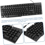 HOMSFOU 1 Juego Juego De Teclado y Mouse con Cable USB Combo De Teclado y Mouse Inalámbricos Teclado y Mouse Led Ratón De Luz De Fondo Máquina De Escribir El Plastico Compatible Oficina - Imagen 8