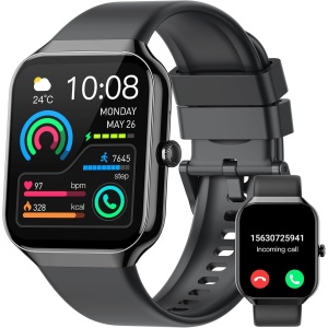 Reloj Inteligente Hombre Mujer, Smartwatch 1.96" Llamada Bluetooth, Pulsómetro/Monitor de Sueño/Podómetro, 113+ Modos Smart Watch Deportivo Hombre, Pulsera Actividad Impermeable IP68 para Android iOS
