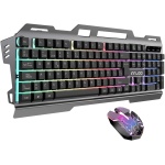 PORTUGUÊS Teclado e rato para Gaming INNJOO - Combo de Teclado e Mouse USB RGB Gaming, Conjunto de Teclado e Mouse Retro-Iluminado - Imagen 3
